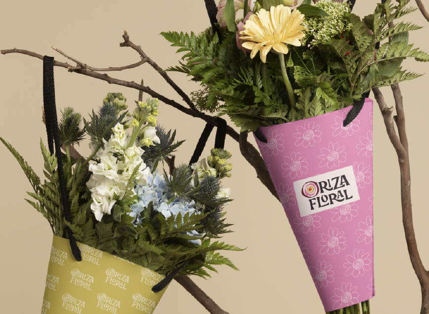 Création d'une identité visuelle pour un fleuriste